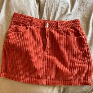 BDG- Urban Outfitters Corduroy mini skirt in rust size XL